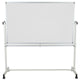 64.25"W x 64.75"H |#| 64.25"W x 64.75"H Reversible Mobile Cork Bulletin & White Board with Pen Tray