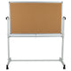 53"W x 59"H |#| 53"W x 59"H Reversible Mobile Cork Bulletin & White Board with Pen Tray