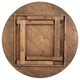 Antique Rustic |#| 60" Round Antique Rustic Solid Pine Folding Farm Dining Table