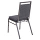 Dark Gray Fabric/Silver Vein Frame |#| Square Back Banquet Stack Chair in Dark Gray Fabric - Wedding Party Event Chair