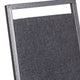 Dark Gray Fabric/Silver Vein Frame |#| Square Back Banquet Stack Chair in Dark Gray Fabric - Wedding Party Event Chair