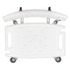 White |#| Tool-Free 300 Lb. Capacity, Adjustable White Bath & Shower Chair with Large Back