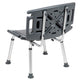 Gray |#| Tool-Free 300 Lb. Capacity, Adjustable Gray Bath & Shower Chair with Large Back