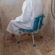 Teal |#| Tool-Free 300 Lb. Capacity, Adjustable Teal Bath & Shower Chair with Large Back