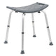 Gray |#| Tool-Free 300 Lb. Capacity, Adjustable Gray Bath & Shower Chair w/ Non-slip Feet