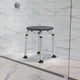 Gray |#| Tool-Free 300 Lb. Capacity, Adjustable Gray Bath & Shower Stool