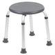 Gray |#| Tool-Free 300 Lb. Capacity, Adjustable Gray Bath & Shower Stool