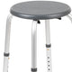 Gray |#| Tool-Free 300 Lb. Capacity, Adjustable Gray Bath & Shower Stool
