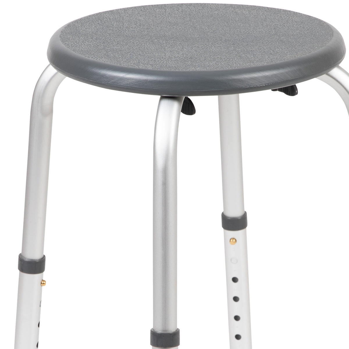 Gray |#| Tool-Free 300 Lb. Capacity, Adjustable Gray Bath & Shower Stool
