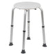 White |#| Tool-Free 300 Lb. Capacity, Adjustable White Bath & Shower Stool