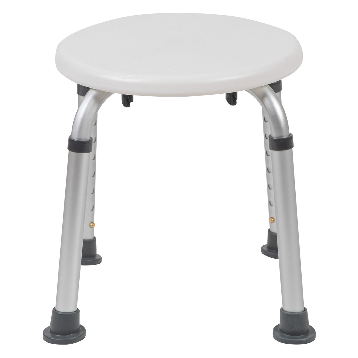 White |#| Tool-Free 300 Lb. Capacity, Adjustable White Bath & Shower Stool