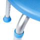 Blue |#| Adjustable Bath & Shower Stool with Non-Slip Feet, Tool-Free Assembly in Blue