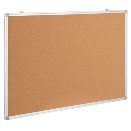 HERCULES Series Wall Mounted Natural Cork Board with Aluminum Frame