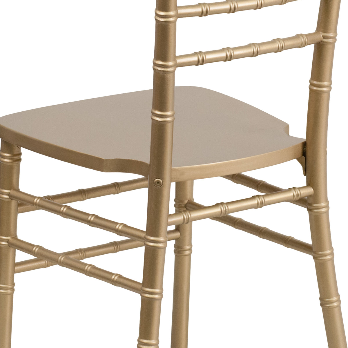 Gold |#| 1100lb. Capacity Gold Wood Stackable Chiavari Event Chair