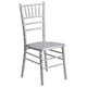 Silver |#| 1100lb. Capacity Silver Wood Stackable Chiavari Event Chair