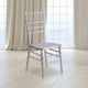 Silver |#| 1100lb. Capacity Silver Wood Stackable Chiavari Event Chair