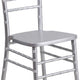 Silver |#| 1100lb. Capacity Silver Wood Stackable Chiavari Event Chair