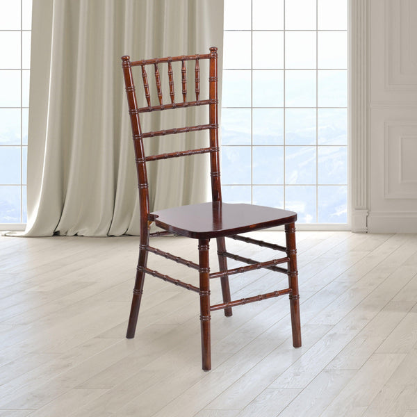 Fruitwood |#| 1100lb. Capacity Fruitwood Stackable Chiavari Event Chair
