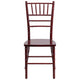 Mahogany |#| 1100lb. Capacity Mahogany Wood Stackable Chiavari Event Chair