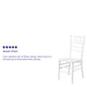 White |#| 1100lb. Capacity White Wood Stackable Chiavari Event Chair