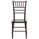 Walnut |#| 1100lb. Capacity Walnut Wood Stackable Chiavari Event Chair