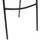 Black Plastic/Black Frame |#| Stackable Chair with Vented Back and Waterfall Seat in Black