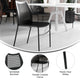 Black Plastic/Black Frame |#| Stackable Chair with Vented Back and Waterfall Seat in Black