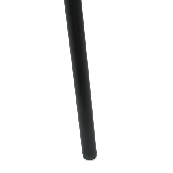 Black Plastic/Black Frame |#| Stackable Chair with Vented Back and Waterfall Seat in Black