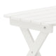 White |#| Commercial Grade All-Weather Portable Folding Adirondack Side Table - White