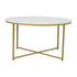 Hampstead Collection Coffee Table - Modern Laminate Accent Table with Crisscross Frame