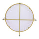 White Marble Top/Brushed Gold Frame |#| Marble Finish Table Set - Brushed Gold X Metal Frame-Coffee Table-2 End Tables