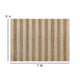 5' x 7' Natural Handwoven Striped Pattern Jute Blend Area Rug