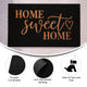 Black |#| Indoor/Outdoor Non-Slip Coir Doormat with Home Sweet Home Message-Black/Natural