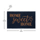 Navy |#| Indoor/Outdoor Non-Slip Coir Doormat with Home Sweet Home Message-Navy/Natural