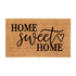 Harbold 18" x 30" Indoor/Outdoor Coir Doormat with Home Sweet Home Message and Non-Slip Backing
