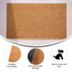 Natural |#| Indoor/Outdoor Solid Coir Entryway Doormat with Non-Slip Backing in Natural