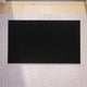 Black |#| Indoor/Outdoor Solid Coir Entryway Doormat with Non-Slip Backing in Black