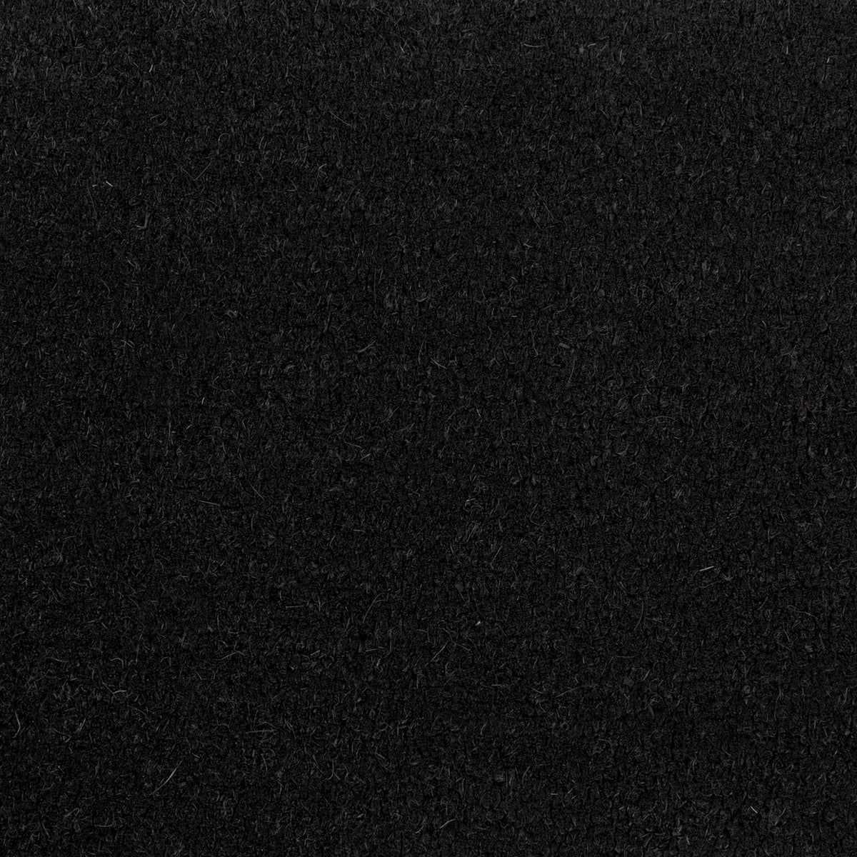 Black |#| Indoor/Outdoor Solid Coir Entryway Doormat with Non-Slip Backing in Black