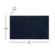 Navy |#| Indoor/Outdoor Solid Coir Entryway Doormat with Non-Slip Backing in Navy