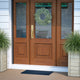 Navy |#| Indoor/Outdoor Solid Coir Entryway Doormat with Non-Slip Backing in Navy