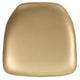 Gold Vinyl |#| Hard Gold Vinyl Chiavari Chair Cushion - Event Accessories - Chair Cushions