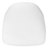 White Fabric |#| Hard White Fabric Chiavari Chair Cushion - Party and Dining Chair Accessories