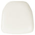 White Vinyl |#| Hard White Vinyl Chiavari Chair Cushion - Party and Dining Chair Accessories