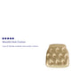 Gold |#| Hard Gold Tufted Vinyl Chiavari Chair Cushion - Event Accessories