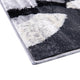 Gray,2' x 7' |#| Modern Geometric Design Area Rug in Black, Gray, and White - 2' x 7'