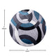 Blue,5' Round |#| Modern Round Geometric Design Area Rug in Blue, Gray, and White - 8' x 8'