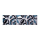 Blue,2' x 7' |#| Modern Geometric Design Area Rug in Blue, Gray, and White - 2' x 7'