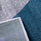 Blue,6' x 9' |#| Modern Geometric Design Area Rug in Blue, Gray, and White - 6' x 9'