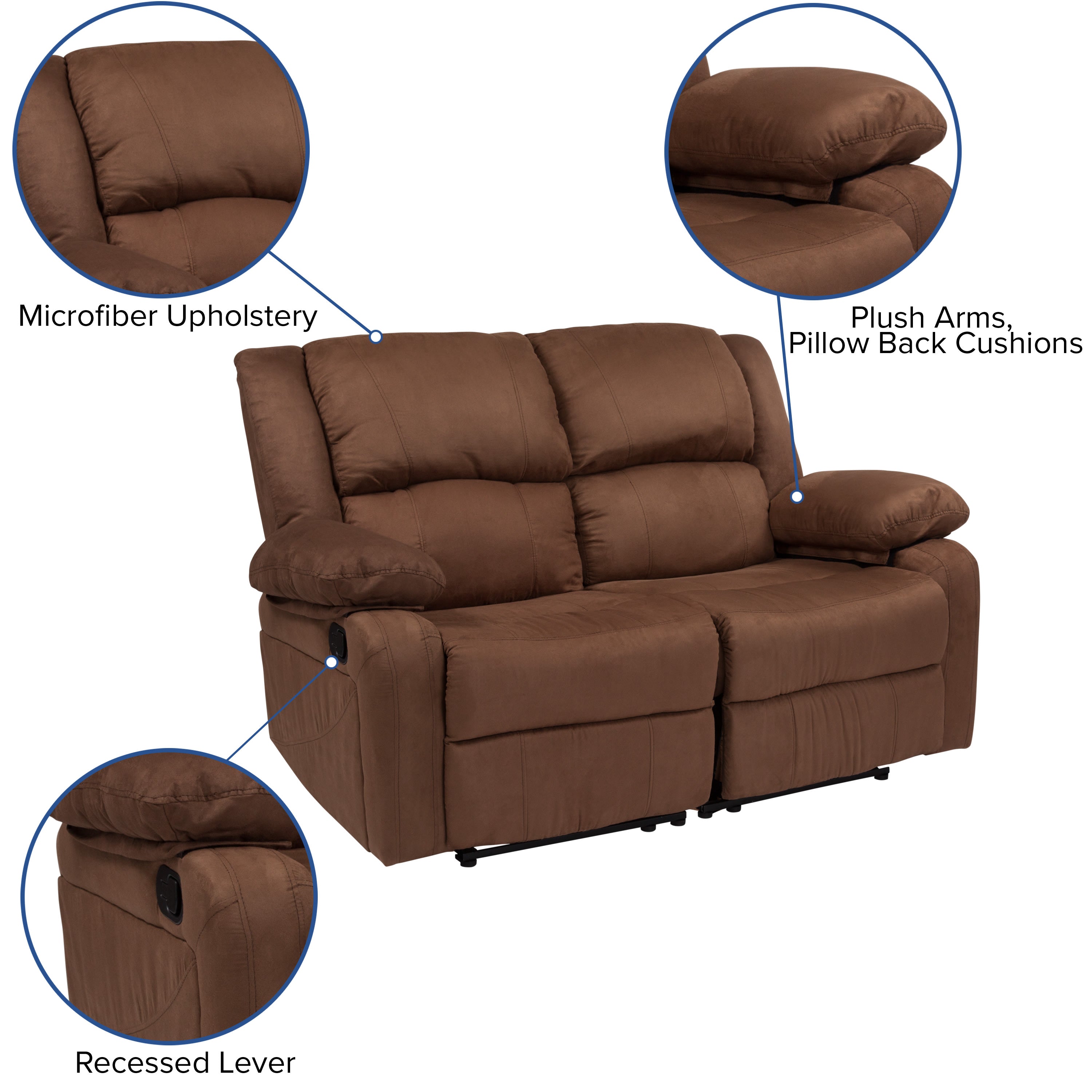 Reclining Loveseat BT 70597 LS BizChair