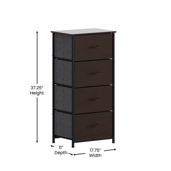 4 Drawer Storage Dresser WX-5L203-MDF- – BizChair